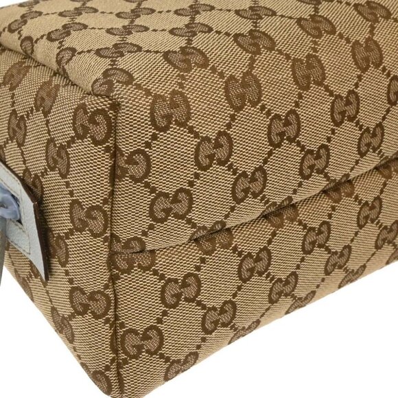 Gucci Beige Blue GG Handbag - Picture 5 of 10